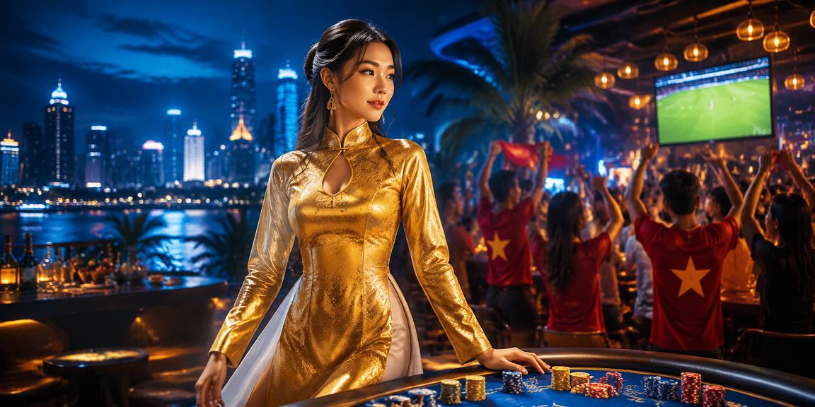 Người chơi card game tại TP. Hồ Chí Minh trong trang phục áo dài